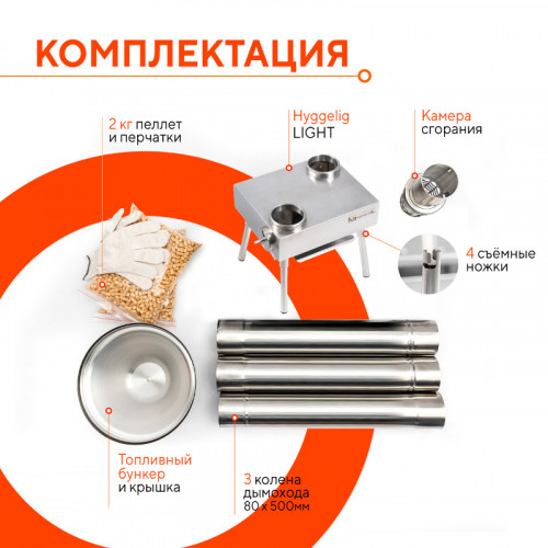 Походная печь Hyggelig LIGHT в Воронеже