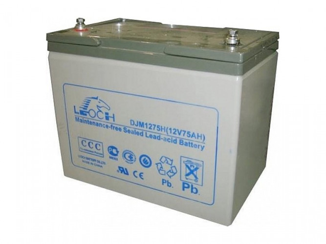 Аккумулятор Leoch DJM1275H (12 В, 75 Ач) в Воронеже