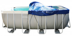 Тент для прямоугольного бассейна Intex/Bestway с надувной подушкой "Фиеста" Тент для прямоугольного бассейна Intex/Bestway с надувной подушкой "Фиеста"