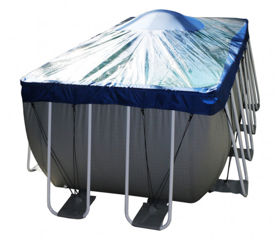 Тент для прямоугольного бассейна Intex/Bestway с надувной подушкой "Фиеста" в Воронеже