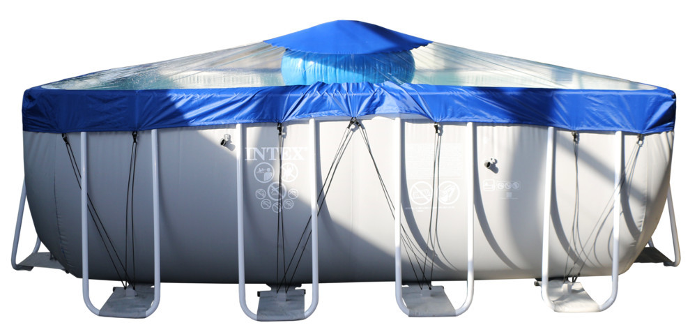 Тент для прямоугольного бассейна Intex/Bestway с надувной подушкой "Фиеста" в Воронеже