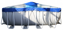 Тент для прямоугольного бассейна Intex/Bestway с надувной подушкой "Фиеста" в Воронеже