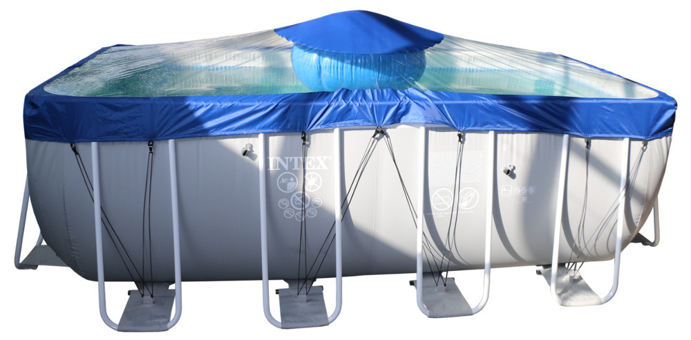 Тент для прямоугольного бассейна Intex/Bestway с надувной подушкой "Фиеста" в Воронеже
