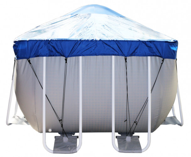 Тент для прямоугольного бассейна Intex/Bestway с надувной подушкой "Фиеста" в Воронеже