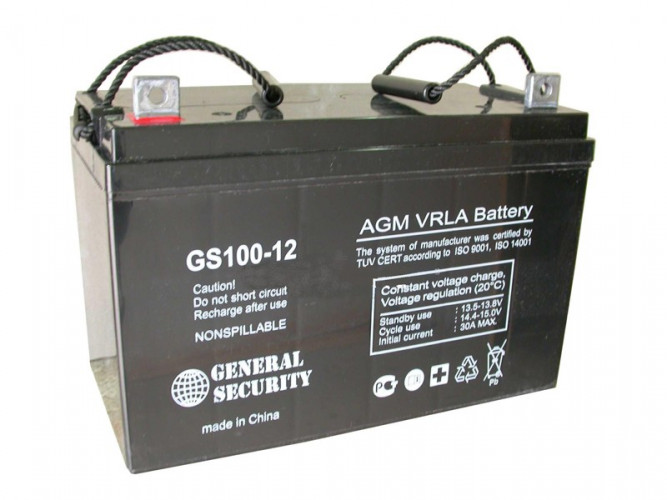 Аккумулятор General Security GS 100-12 (12 В, 100 Ач) в Воронеже