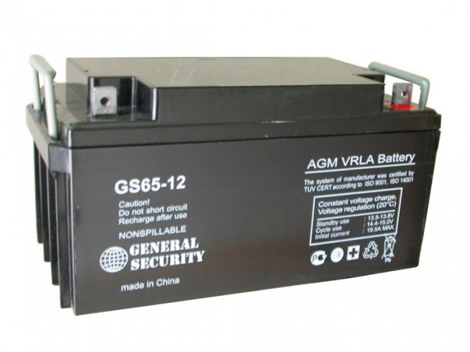 Аккумулятор General Security GS 65-12 (12 В, 65 Ач) в Воронеже
