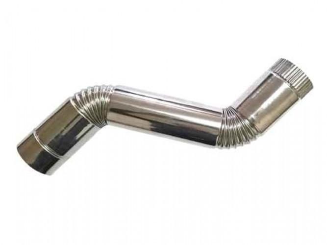 Сегмент трубы S-образный d-80 мм.(нерж.)Инвент в Воронеже