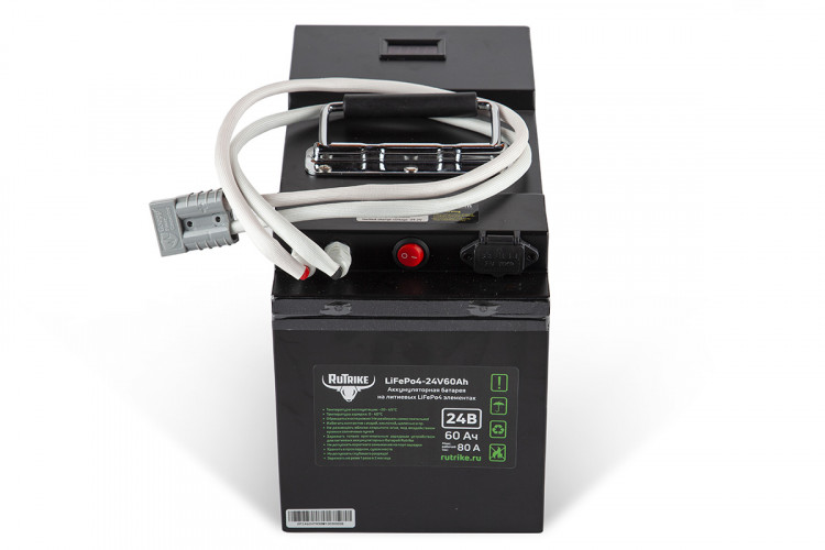 Тяговый железо-фосфатный аккумулятор RuTrike LiFePO4 60V48Ah (60А) в Воронеже