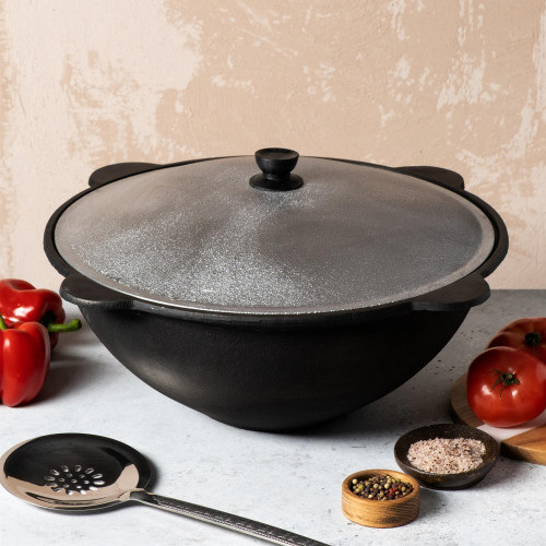 Казан чугунный 10 литров круглое дно Узбекистан в Воронеже