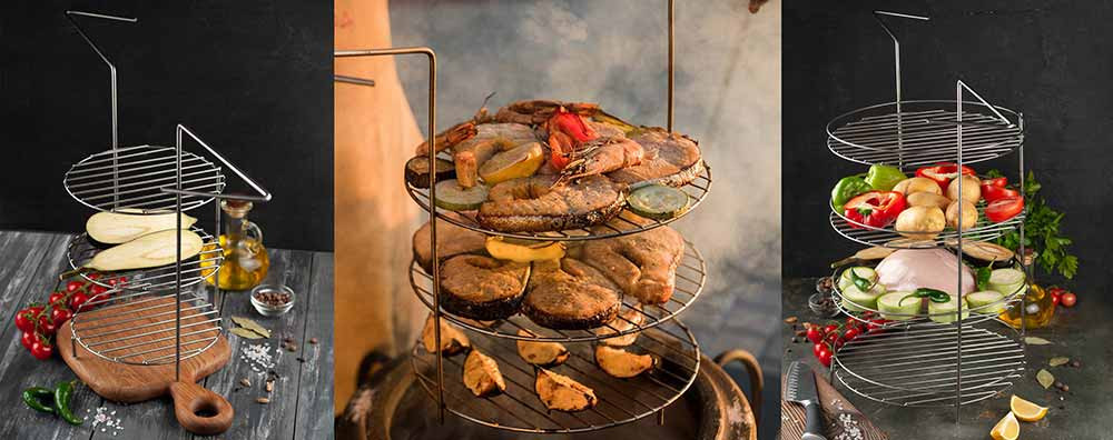 Этажерка 3-х ярусная диаметр 27 см в Воронеже