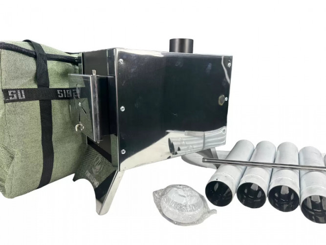 Печь дровяная Сибирка средняя из нержавейки в Воронеже