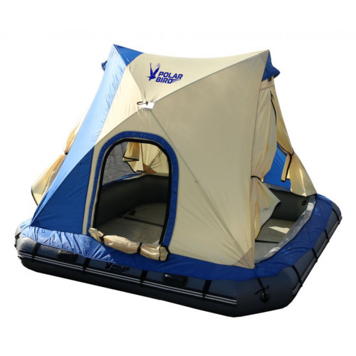 Надувной плот-палатка Polar bird Raft 260+слани стеклокомпозит в Воронеже