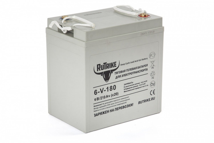 Тяговый гелевый аккумулятор RuTrike 3-EVF-180A (6V180A/H C3) в Воронеже