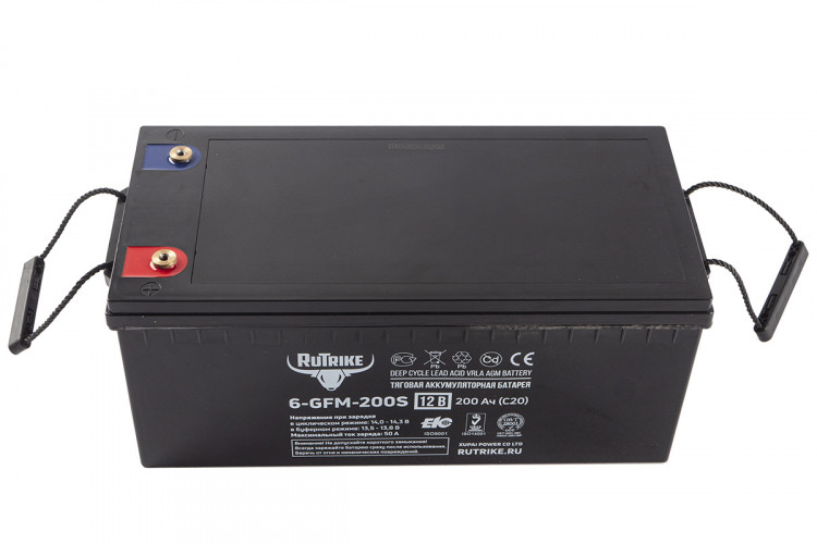 Тяговый гелевый аккумулятор RuTrike 6-GFM-200 (12V200A/H C20) в Воронеже