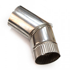 Колено дымохода d90, угол 45° Колено дымохода d90, угол 45°