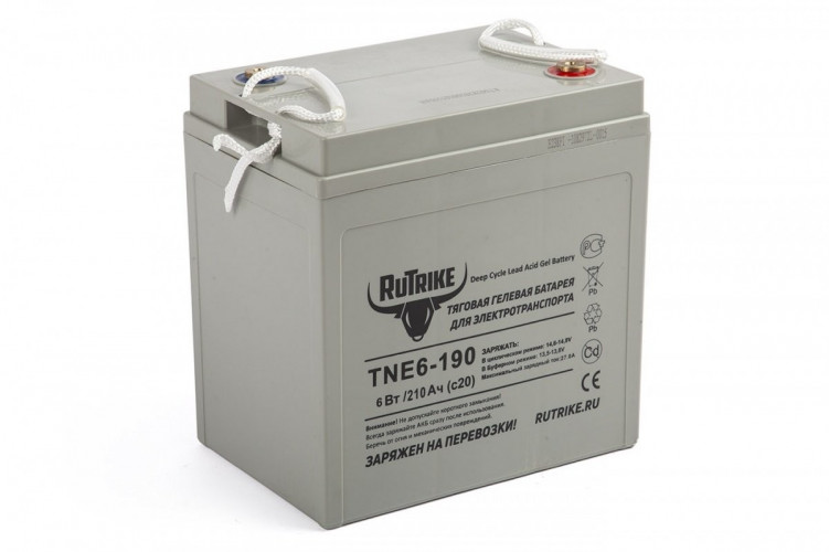 Тяговый гелевый аккумулятор RuTrike TNE6-190 (6V210A/H C3) в Воронеже