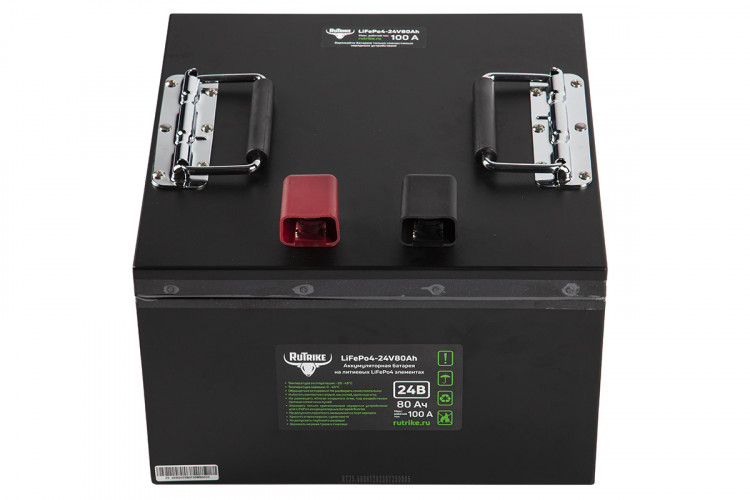 Тяговый железо-фосфатный аккумулятор RuTrike LiFePO4 24V80Ah (100A) в Воронеже