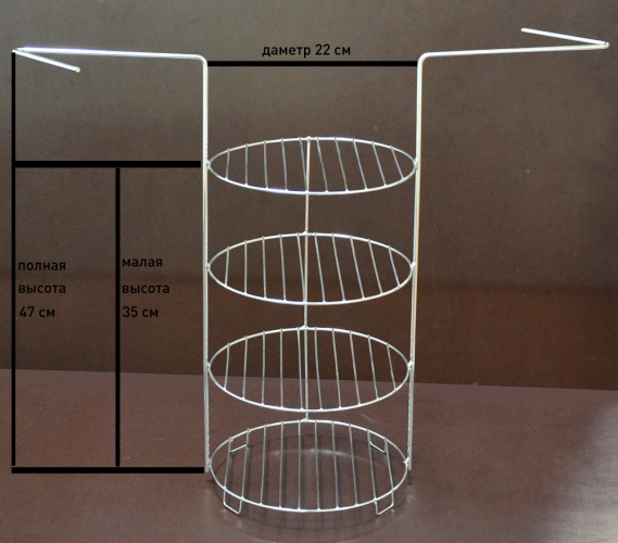 Этажерка 4-х ярусная средняя в Воронеже