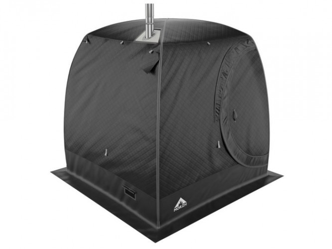 Мобильная баня-палатка МОРЖ LUX черный в Воронеже